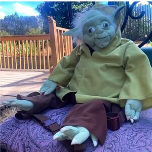 RARE Disney Parks Star Wars Yoda Backpack Buddies Plush 24"
